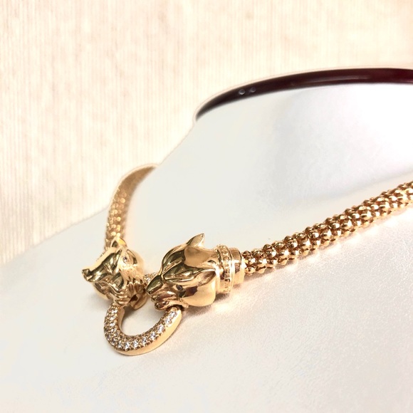 Cartier style panther necklace - Picture 1 of 3